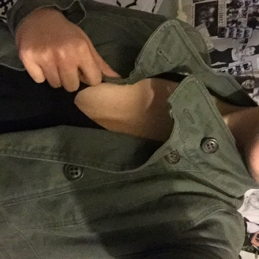 Green cargo jacket